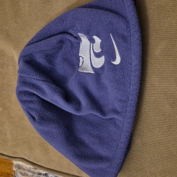 Kansas State Wildcats two-sided Beanie Stocking Cap Hat Blue-Gray & Purple Nike - Picture 3 of 5